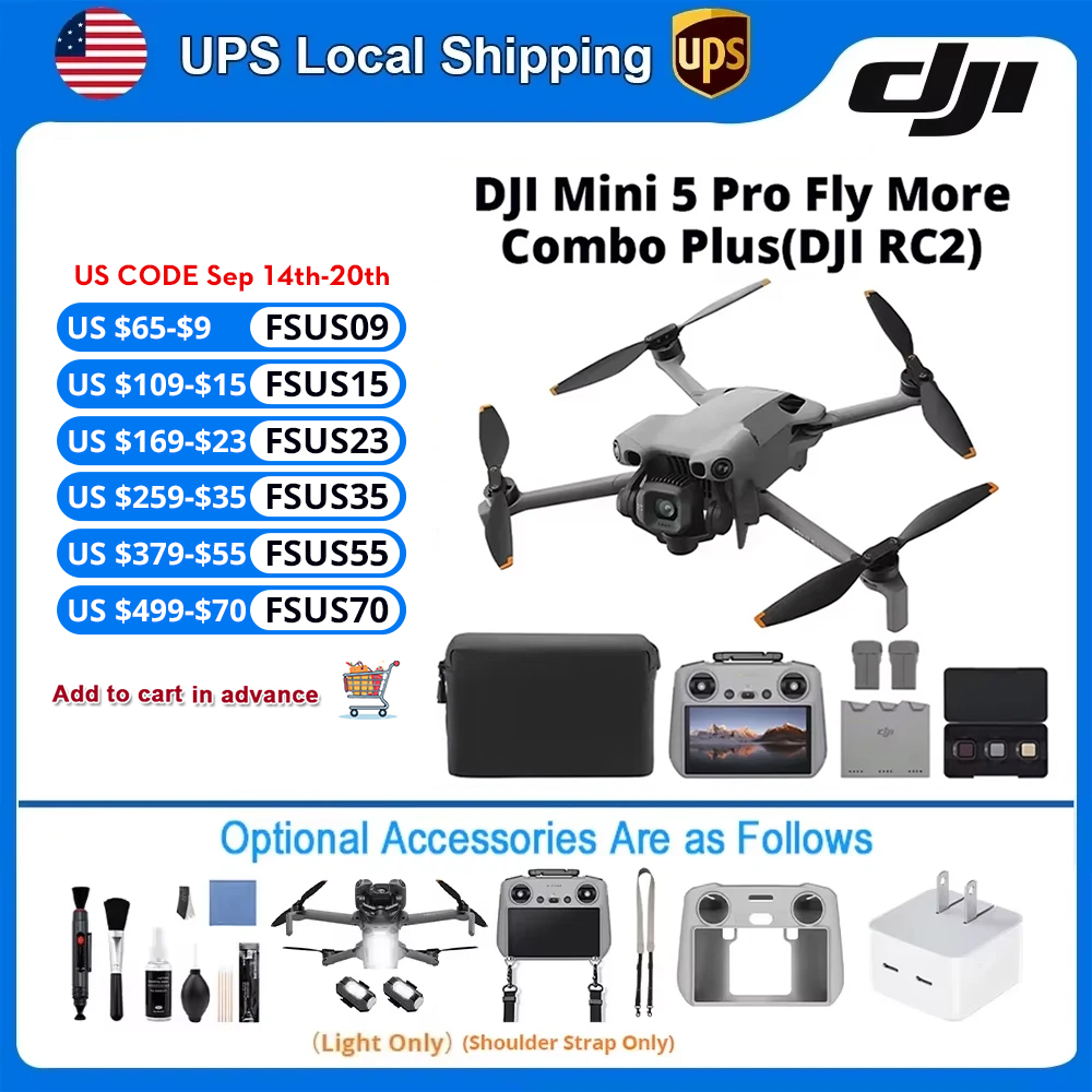 โดรน DJI พร้อมกล้อง |   มินิ 5 - Drone Camera Vlog บทวิจารณ์และราคา